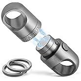 FEGVE Magnetic Quick Relase EDC Connector, Titanium Magnet Detachable Keychain,Double-Pin Lock Mechanism