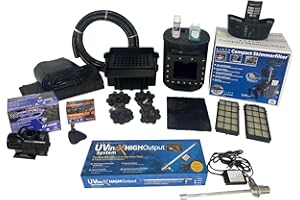 HALF OFF PONDS Savio Select 4000 Water Garden and Pond Kit with 20' x 25' PVC Plastic Liner & UV Clarifier