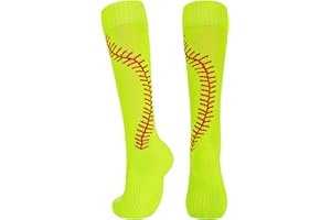 American Trends Softball Socks for Youth Girls & Adult Baseball Softball Socks Athletic Socks with Stitchs Youth Girls