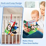beiens Touch and Feel Crinkle Cloth Baby Book Rainforest Animals 0-12mo view 5