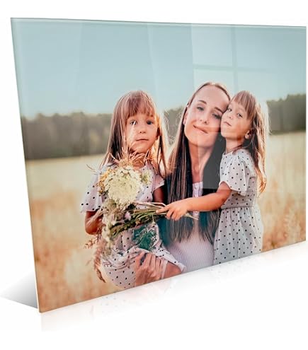 Amazon.com: Perfect Cases Frameless Glass Photo Print 5x7 Portrait
