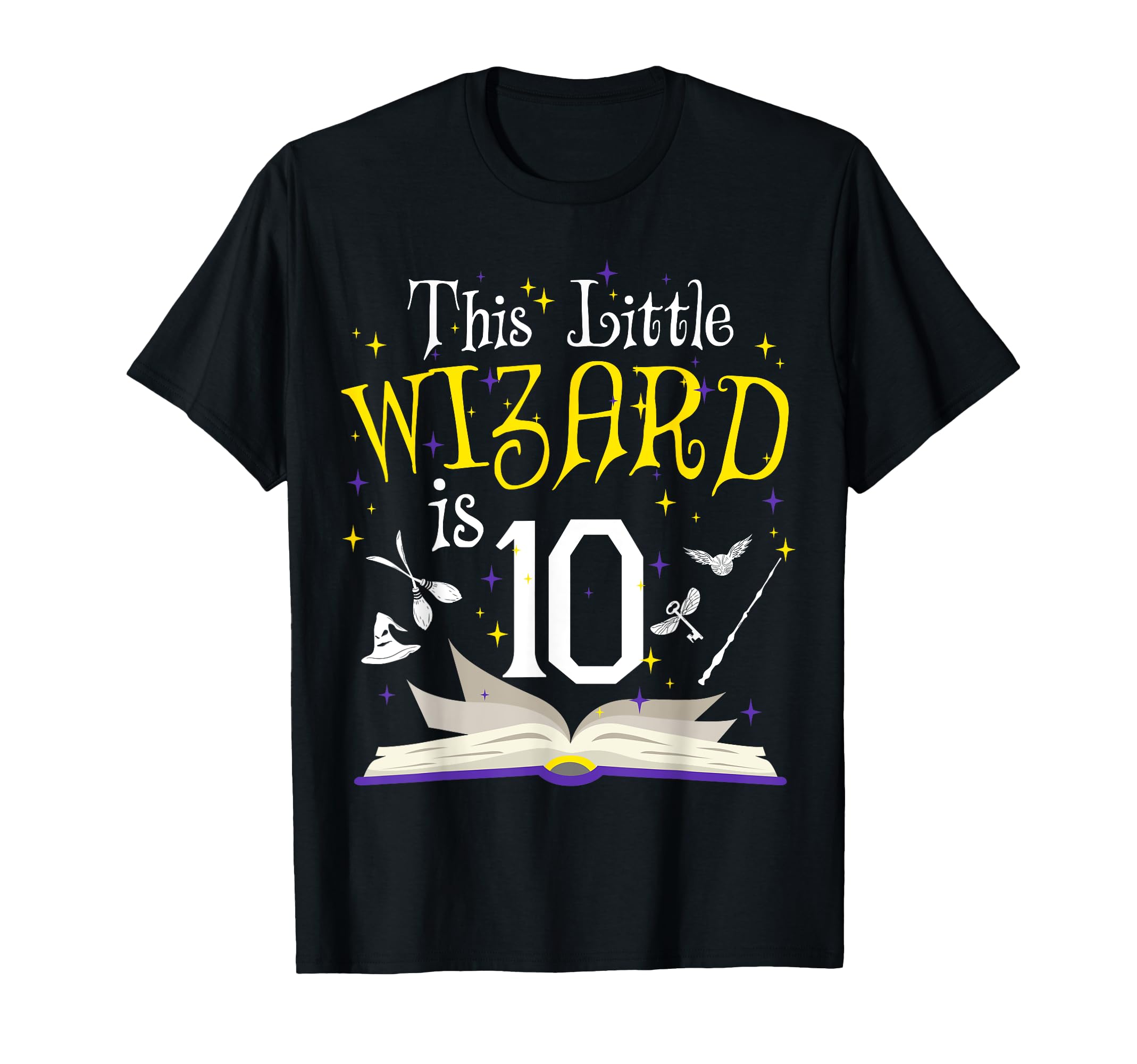 Photo 1 of 10th B-Day Magic Wizard 10 Year Old Birthday Matching Family T-Shirt