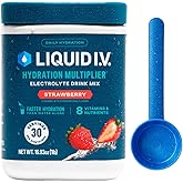 Liquid I.V.® Hydration Multiplier - Strawberry | Electrolyte Powder Drink Mix | 1 Tub (30 Servings)