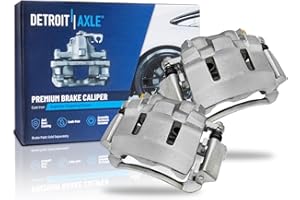 Detroit Axle - Front 2pc Brake Calipers for Ford 99-04 F-250 F-350 Super Duty, 00-05 Excursion, 2 Disc Brake Calipers with Bracket 1999 2000 2001 2002 2003 2004 Replacement