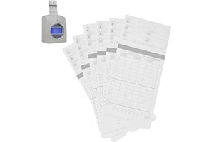 NYVKBRR 300 HN4000 Time Cards for Employee Time Clocks, Compatible with HN4000, HN2000, HN2500, HN4500, Card Numbers 1-50, Pre-Punched Holes, 6 Boxes of 50 Cards, Separate Packaging