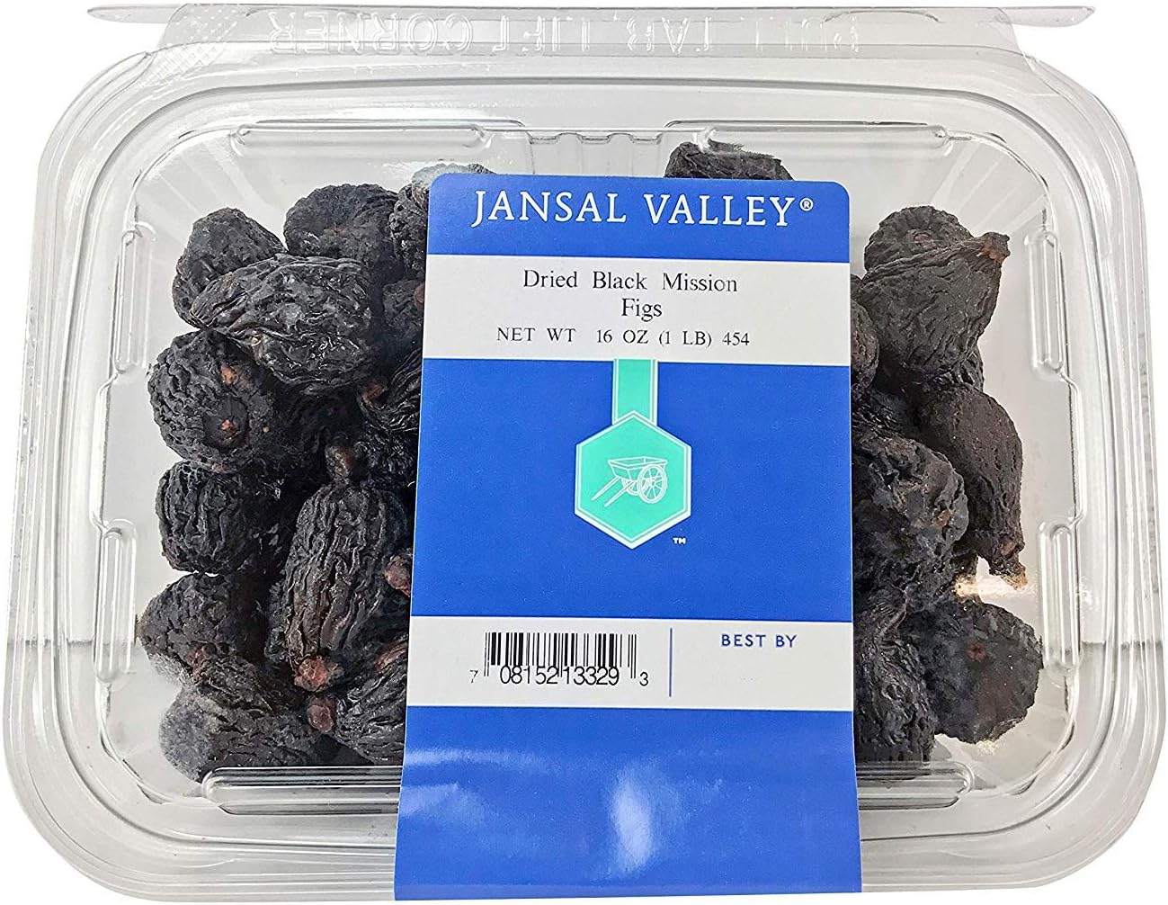 Dried Black Mission Figs, 1 Pound (4 Pack)