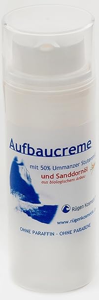 Rügen Kosmetik Aufbaucreme mit 50% Ummanzer Stutenmilch und Sanddornöl aus biologischem Anbau 50ml