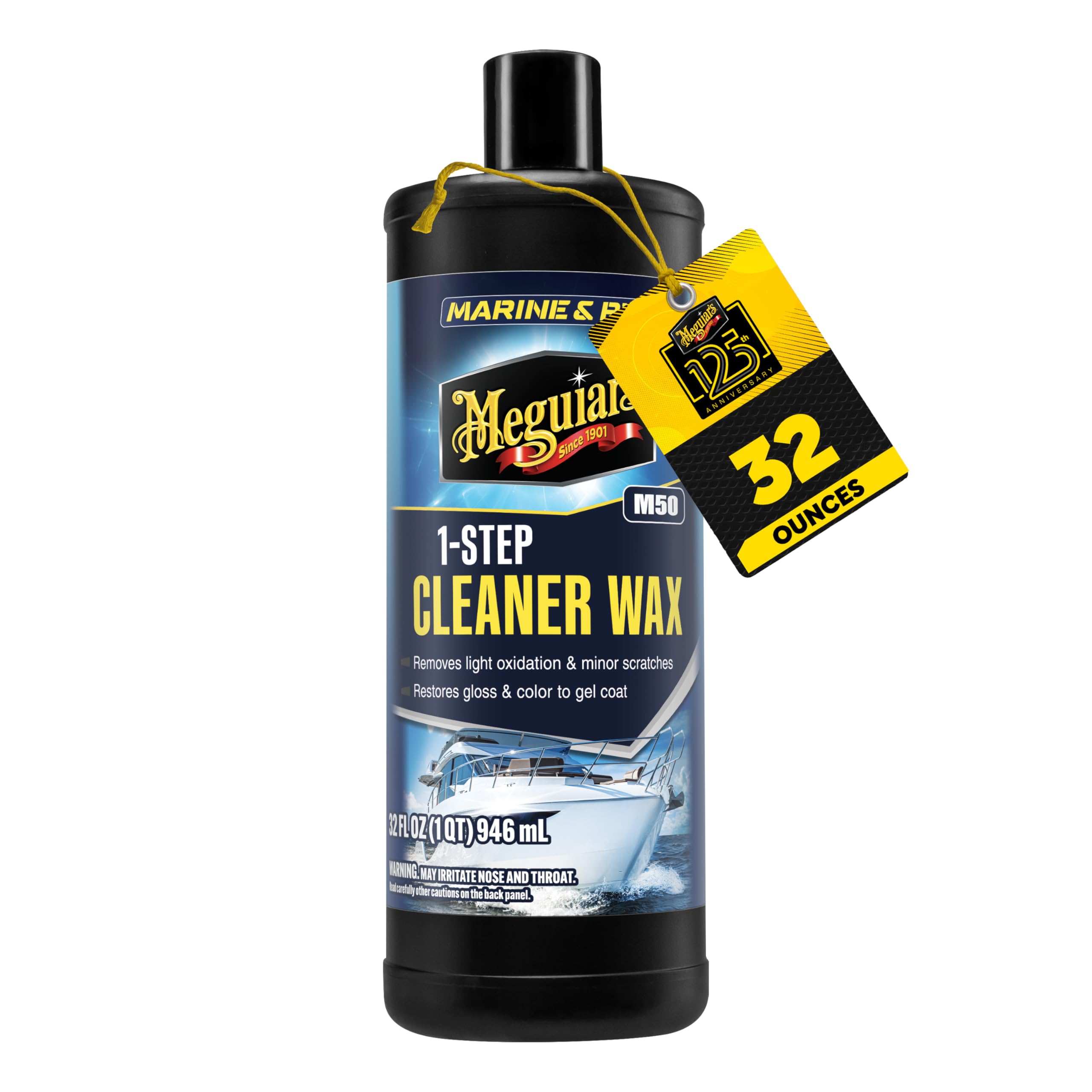 Meguiar's Marine RV 50 Boat Cleaner Wax M5032 946ml One Step