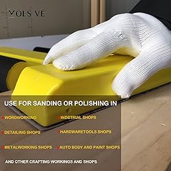 VOLSIVE 7pcs Hand Sanding Block Set, Rectangle