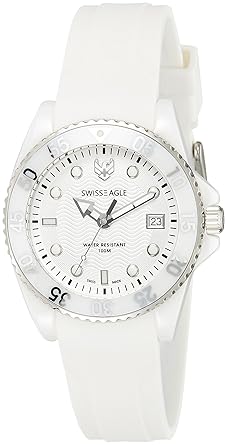 Swiss Eagle Analog White Dial Mens Watch-SE-9052-11