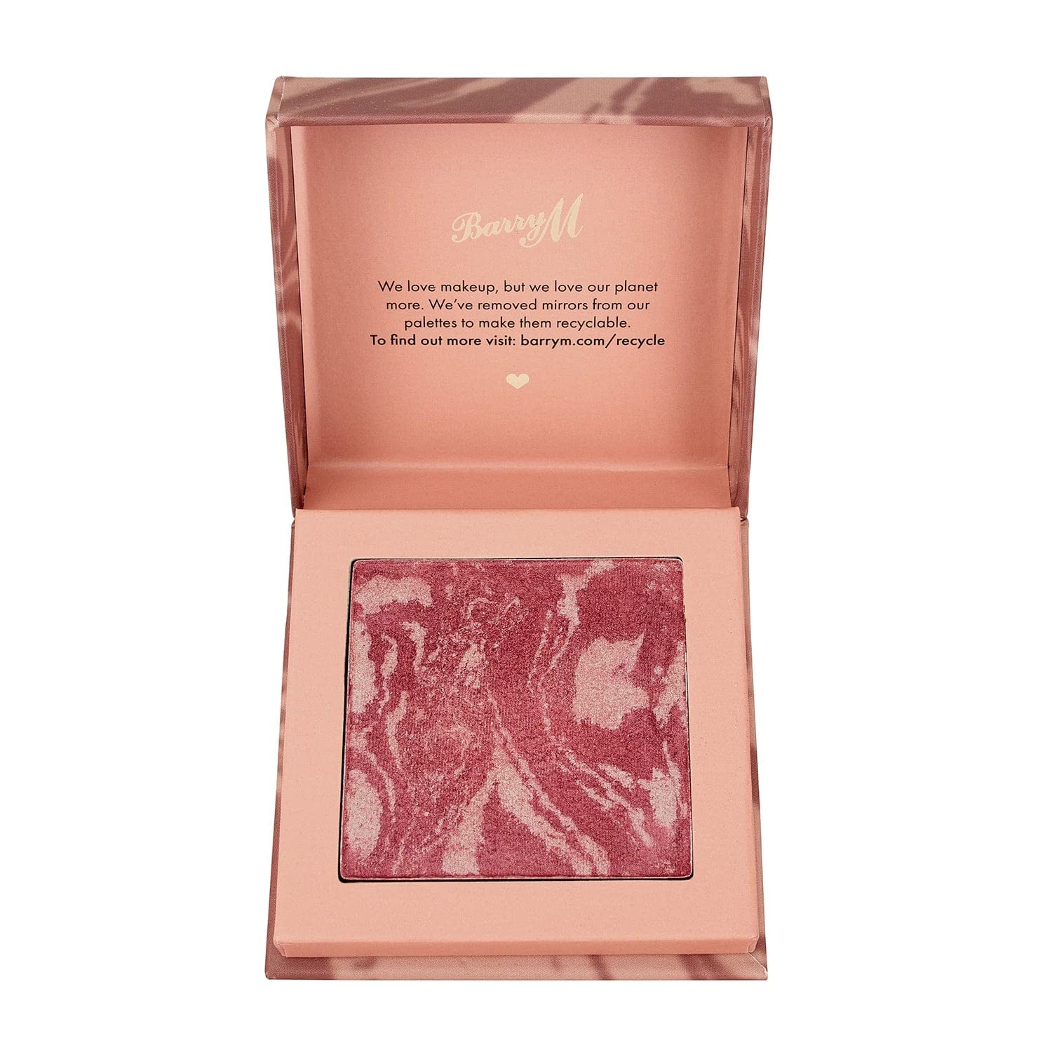 Barry M Heatwave Baked Marbled Blush in Shade Coral Sunray