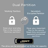 Integral Secure360 256GB USB Flash Drive 3.0 Encrypted Dual Partition view 3