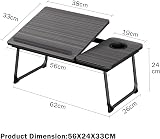 Vivo Technologies Laptop Bed Table Desk with Foldable Legs Black view 7