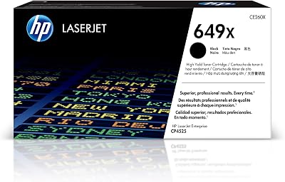 HP CE260X 649X Black High Yield Original LaserJet Toner Cartridge 17000 Pages