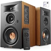 ULTIMEA 3-Way Powered Bookshelf Speakers, Pro-Level Audio, BS-3 | 70W RMS, 5.25" Woofer, App EQ, Bluetooth 6.0, Wireless Studio Monitors, HDMI ARC/SUB OUT/Optical/USB/RCA Input, TV/Turntable
