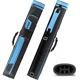 CRICAL Pool Cue Case 2x4 Hard Pool Stick Case Holds 2 Butts and 4 Shafts for Adults Billiard Cue Case with Soft Shoulder Straps