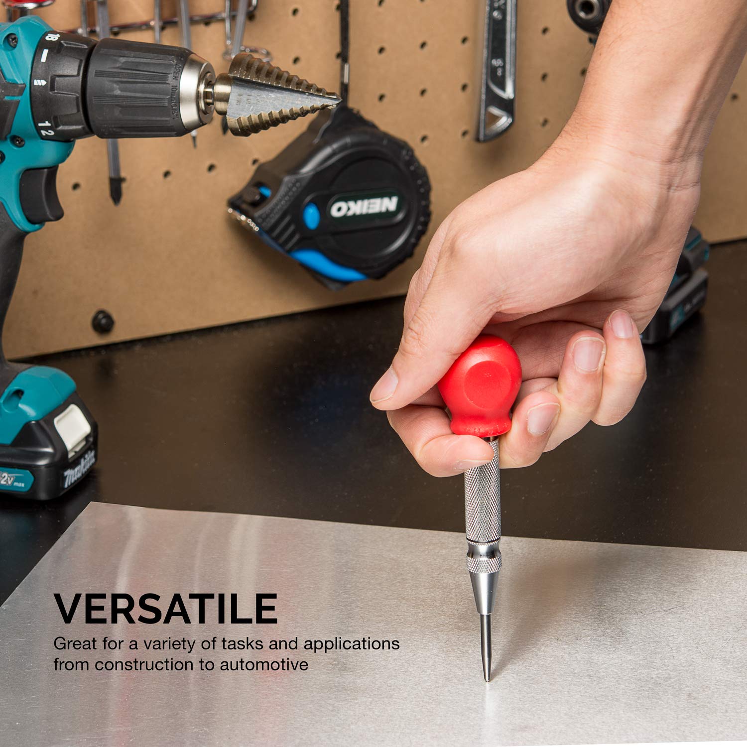 Neiko 02638A 5" Automatic Center Hole Punch Adjustable Impact