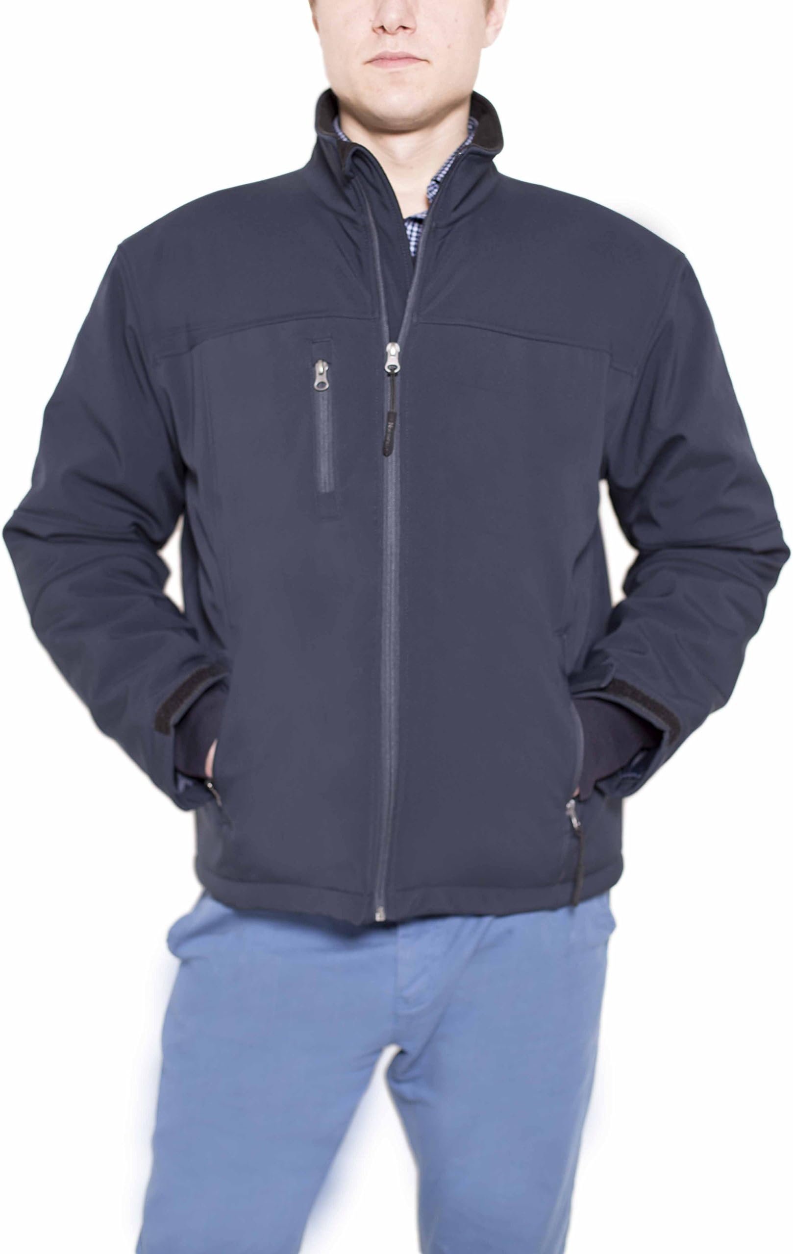 Northfield Sportswear Men’s Outdoor Waterproof Insulated Winter Jacket, Navy Blue, Large