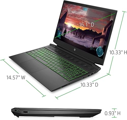 HP Pavilion inch Gaming Laptop (1920x1080) FHD 144Hz, Intel