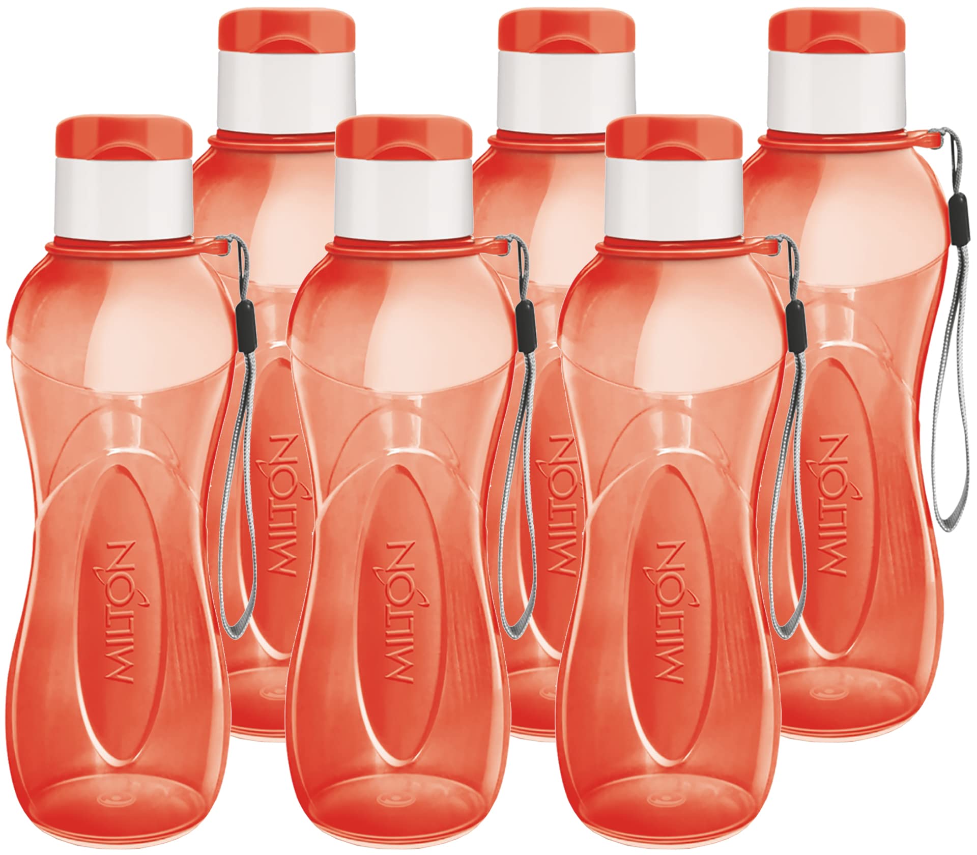 MILTON Kids WaterBottles - Reusable Leakproof 355ml Wide Mouth Large Drink Bottle with Handle Carrier Strap for School, Cycling, Camping, Hiking, Gym Yoga
