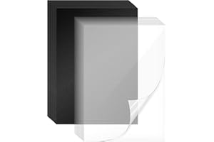 VIN BEAUTY 120 Pack Clear Binding Covers and Backs 8.5 X 11 Inches 12 Mil Sand-Textured Polycover, 10 Mil Presentation Binder Covers for Spiral Binding with Clear Front, Letter Size, Square Corners, Un-Punched