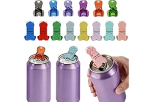 14Pcs Pop Can Opener, Manual Drink Can Openers for Beer Drinks Equivalent Pop Can Covers for Picnic Traveling