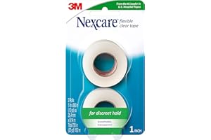 Nexcare™ Flexible Clear Tape 771-2PK-CA, 1 in x 360 in (25.4 mm x 9.1 m), 2/Pack