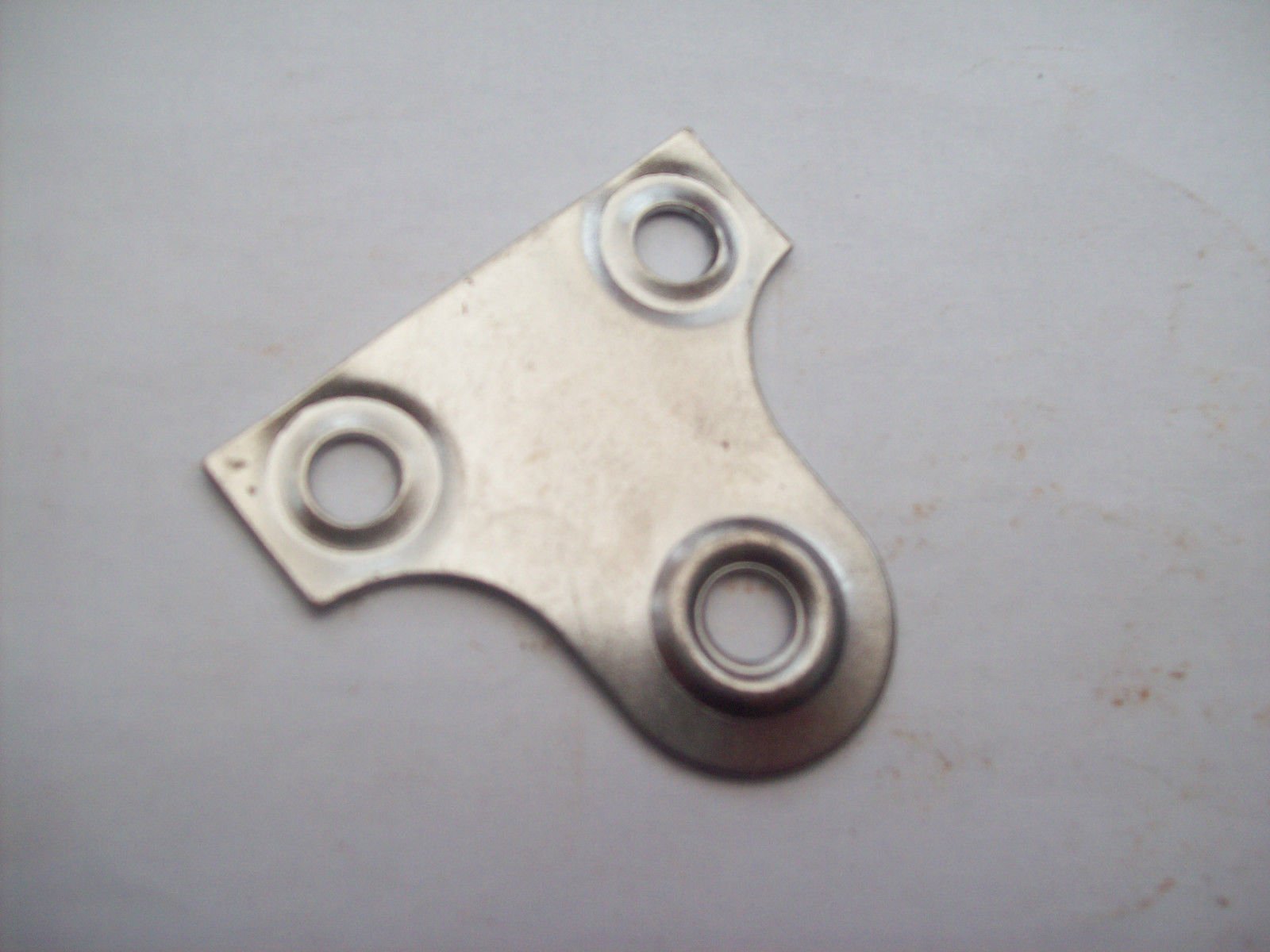 Ironmongery World 10 x 38mm Picture Mirror Fixing Hooks Plates Frame Hanging Hanger Brass In 3 Finishes - Silver