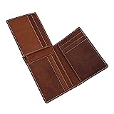 ag wallets Mens Cowhide Leather L Fold Card & ID