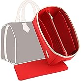 KESOIL Purse Organizer Insert for Handbags, Fit Speedy 25 Neverfull Felt Tote Insert with Base Shaper Zipper Bag in Bag