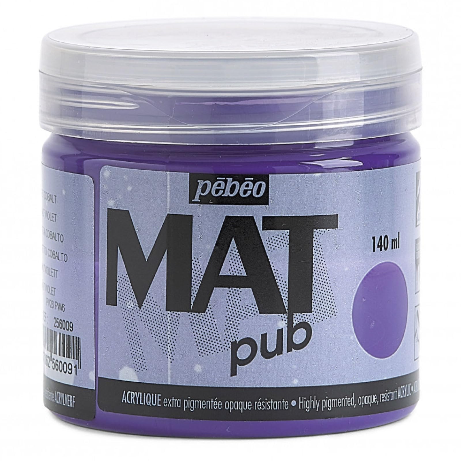 PEBEO Mat Pub, Cobalt Violet, 140ml