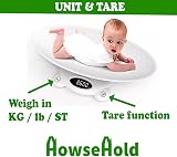 HowseHold Digital Baby Scales Curved Platform Weighs Up to 120kg view 3