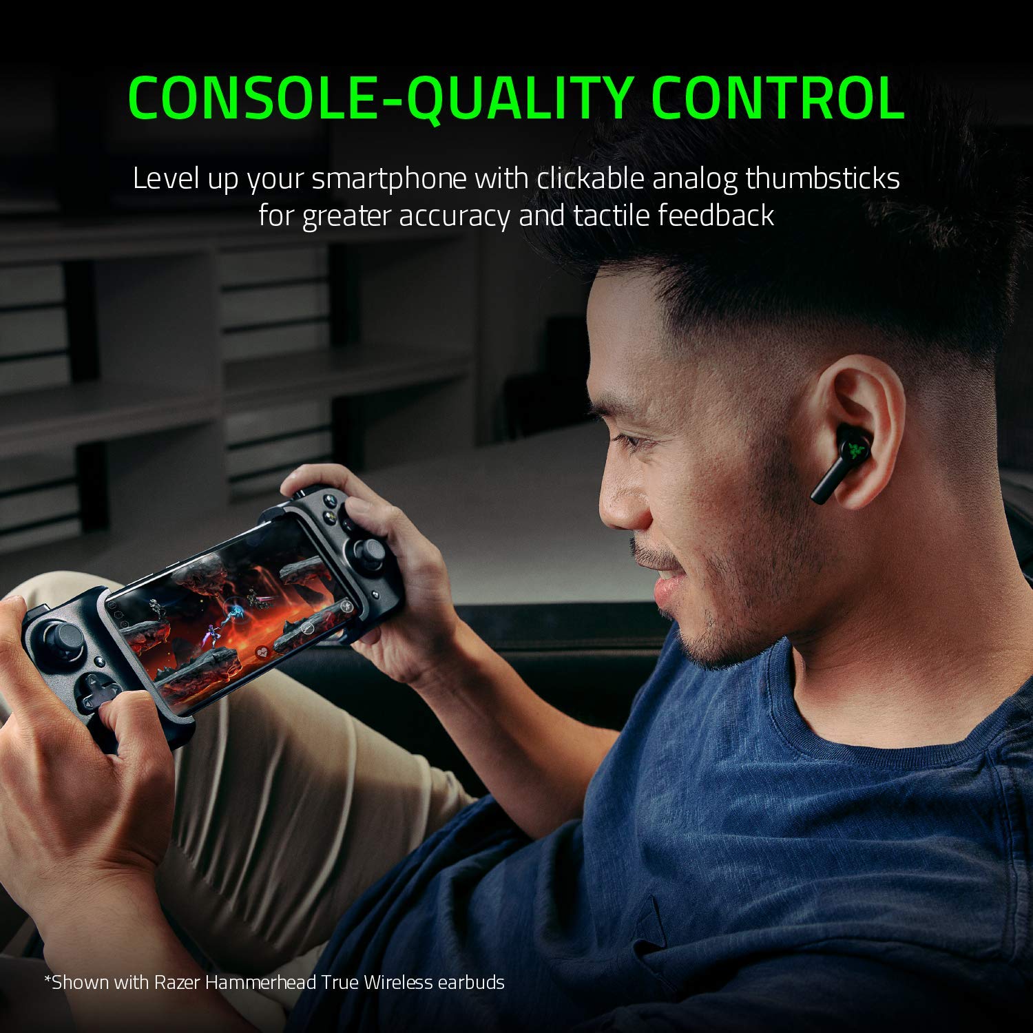 Razer Kishi Mobile Game Controller/Gamepad for Android (Renewed)