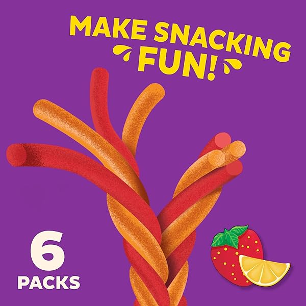 ANNIE’S ORGANIC SWEET AND SOUR FRUIT TWISTS, STRAWBERRY LEMONADE AND GREEN APPLE FRUIT FLAVORED SNACKS, VARIETY PACK, 12 COUNT, 7.68 OZ