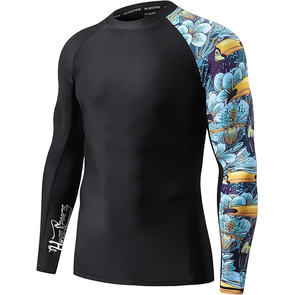Amazon.com: OMGear Rash Guard Swim Shirt Sun Block Short Long