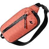 tomtoc 1.5L X-Pac Sling Bag with RFID Blocking, Crossbody Bag Minimalist Chest Shoulder Pack for Men/Women, Water-resistant Lightweight Casual Funny Pack for Travel, Daily Commute