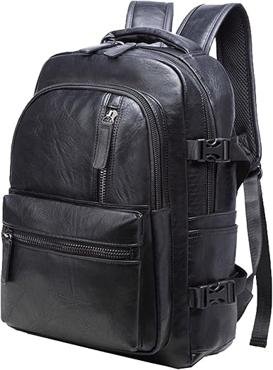 leather camping backpack