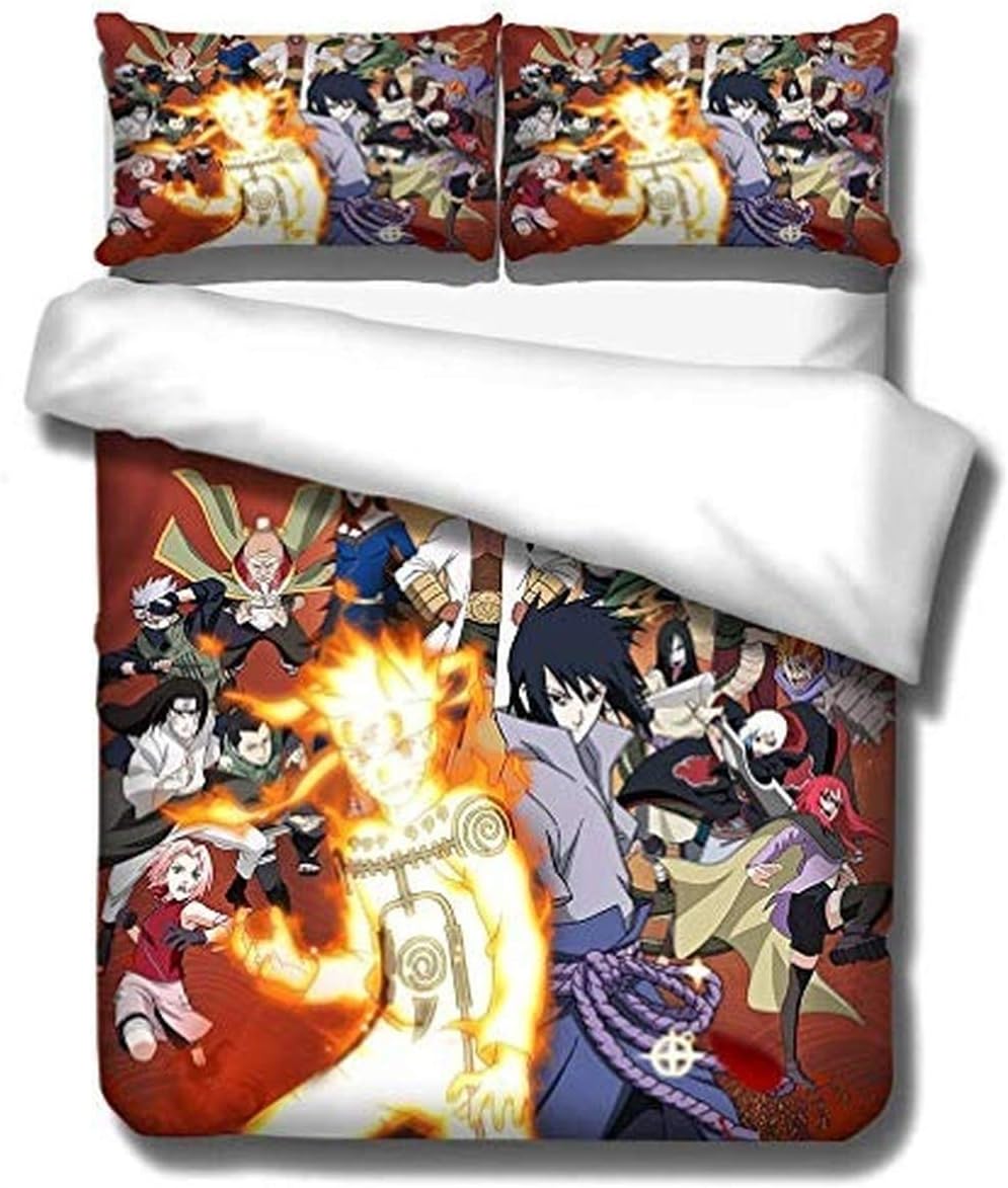 SHLMM Bedding Sets for Kids 3D Anime Bedding Duvet Cover, 3