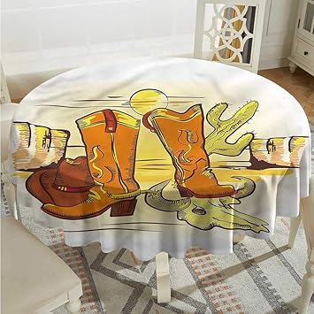 Amazon Com Tim1beve Western Tablecloth For Kids Childrens Cowboy