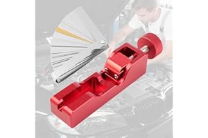 Automiim Spark Plug Gap Tool with Universal 32 Blade Steel Feeler Gauge Set, Spark Plug Gapping Adjustment Tool for Most 10mm