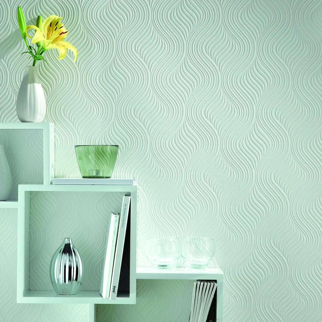 Superfresco Paintable Pure White Durable Heavy Duty Wallpaper, 20 x 396 cm