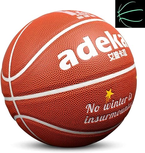 Amazon Co Jp 発光バスケットボールポリウレタン 蛍光ボールスタイル 太陽の光後に明るく輝き 公式サイズのおもちゃバスケットボールサイズ7子供用トレーニングツール ホーム キッチン