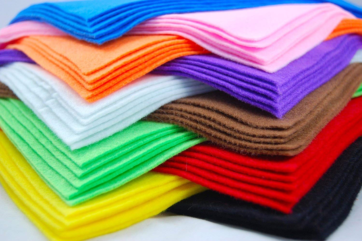 2X10 Felt Fabric Sheets, Various Colours, A4 Size Buy Online in United