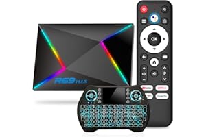 Android 14.0 TV Box 2025 4GB RAM 64GB ROM, R69 Plus Android TV Box with H728 Octa-core CPU Support 8K 4K Wi-Fi 6 2.4G/5.8G 10