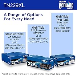 Brother Genuine TN229XLBK Black High Yield Printer