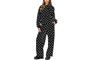 HOCANDY Polka Dot Hoodie and Sweatpants Set for Women