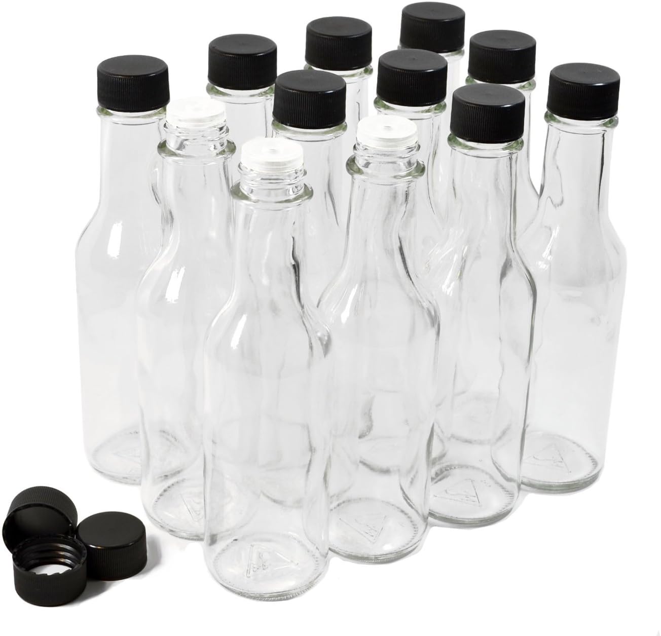 Clear Glass Woozy Bottles with Dripper Inserts, 5 Oz - Case of 12