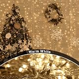 ANSIO Christmas Lights 500 LED 50m Warm White with Timer IP44 USB? Mains view 6