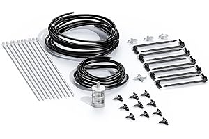 RAINPOINT Drip Irrigation Pump Extended Driplines Accessories Kit Pack for Extra 10 Plants