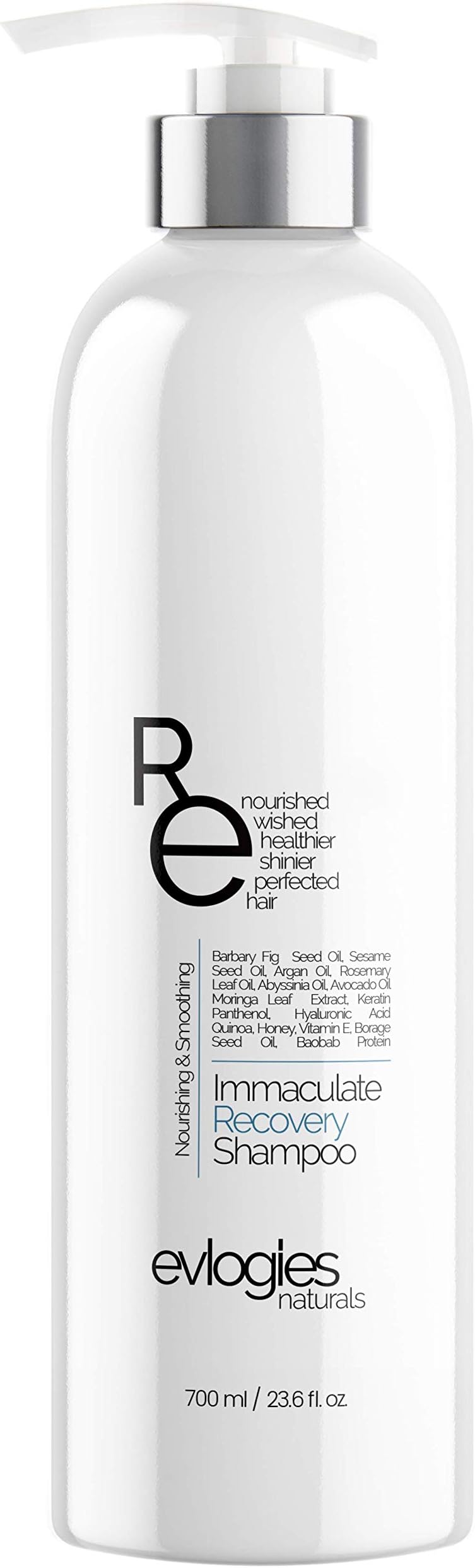 Hair Growth & Damage Repair Shampoo - Anti Hair Loss & Breakage Complex ꞁ Sulfate Free, Color Treated Hair ꞁ Keratin, Argan Oil, Aloe Vera, Abyssinia Oil, Avocado Oil, Rosemary Oil, Vitamin E - 23.6oz